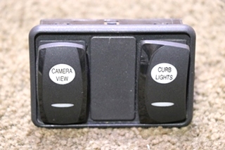 USED CAMERA VIEW & CURB LIGHTS DASH SWITCH PANEL RV PARTS FOR SALE