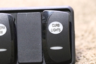 USED CAMERA VIEW & CURB LIGHTS DASH SWITCH PANEL RV PARTS FOR SALE