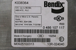 USED BENDIX 0486107117 ABS CONTROL BOARD MOTORHOME PARTS FOR SALE