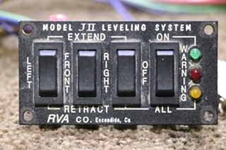 USED JII RVA LEVELING SYSTEM SWITCH PANEL RV PARTS FOR SALE