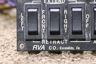 USED JII RVA LEVELING SYSTEM SWITCH PANEL RV PARTS FOR SALE