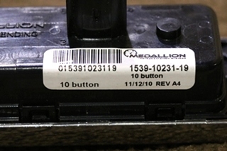 USED 1539-10231-29 MEDALLION 10 BUTTON SWITCH PANEL 