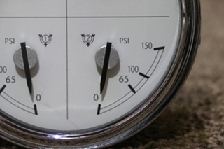 USED FREIGHTLINER 4 IN 1 W22-00013-011 OIL / TEMP / FRONT / REAR DASH GAUGE