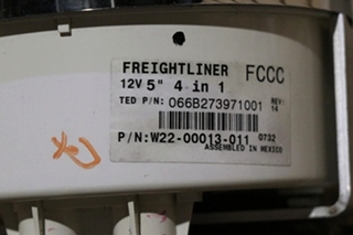 USED FREIGHTLINER 4 IN 1 W22-00013-011 OIL / TEMP / FRONT / REAR DASH GAUGE