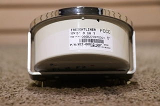 USED 3 IN 1 FREIGHTLINER TACH / FUEL / VOLT DASH GAUGE W22-00012-007