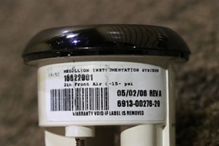 USED MEDALLION FRONT AIR 6913-00276-29 DASH GAUGE