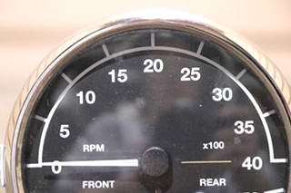 USED 3 IN 1 MEDALLION 8640-40014-19 TACH / FRONT / REAR DASH GAUGE