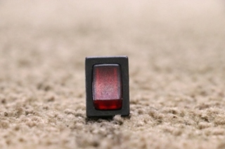 USED RED LIGHT ROCKER SWITCH