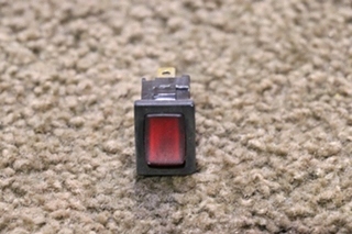 USED RED LIGHT ROCKER SWITCH
