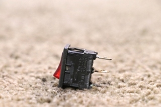 USED RED LIGHT ROCKER SWITCH