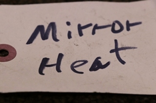 USED MIRROR HEAT RED LIGHT ROCKER SWITCH