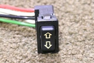 USED BLACK UP / DOWN ROCKER SWITCH WITH WIRING PIGTAIL