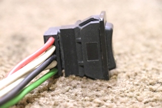 USED BLACK UP / DOWN ROCKER SWITCH WITH WIRING PIGTAIL