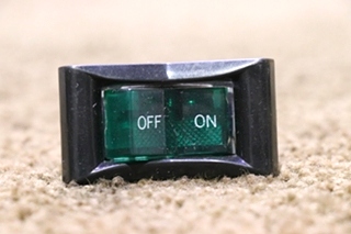 USED GREEN LIGHT OFF / ON ROCKER SWITCH