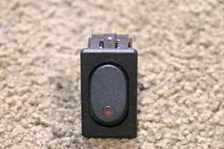 USED BLACK WITH RED LIGHT 0852-0270 ROCKER SWITCH