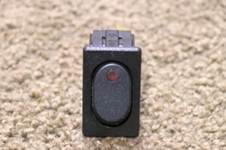 USED BLACK WITH RED LIGHT ROCKER SWITCH 0852-0270