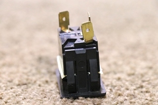 USED 0852-0270 BLACK WITH RED LIGHT ROCKER SWITCH