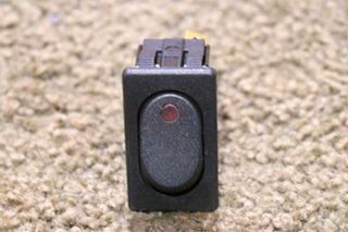 USED BLACK WITH RED LIGHT 0852-0270 ROCKER SWITCH