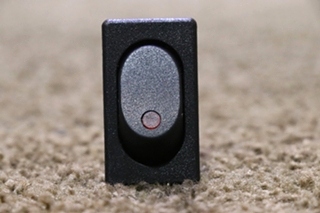 USED 0852-0270 BLACK WITH RED LIGHT ROCKER SWITCH