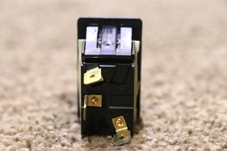 USED 0852-0270 BLACK WITH RED LIGHT ROCKER SWITCH