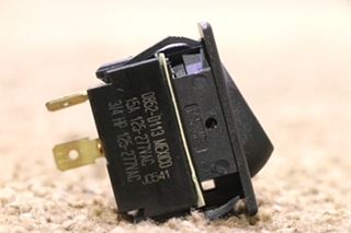 USED 0852-0113 BLACK ROCKER SWITCH