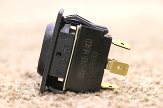 USED BLACK 0852-0105 ROCKER SWITCH
