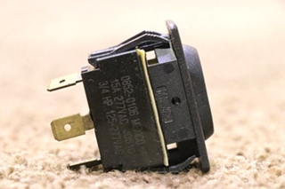 USED 0852-0106 BLACK ROCKER SWITCH