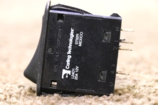 USED BLACK LIGHTED L24D1 ROCKER SWITCH