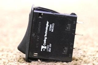 USED L11D1 LIGHTED BLACK ROCKER SWITCH