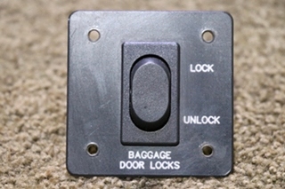 USED BAGGAGE DOOR LOCKS SWITCH PANEL