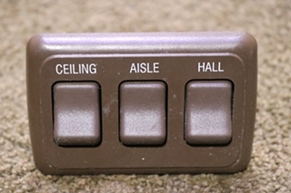 USED CEILING / AISLE / HALL TRIPLE SWITCH PANEL