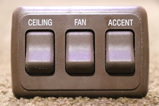 USED CEILING / FAN / ACCENT TRIPLE SWITCH PANEL