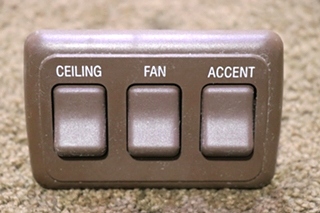 USED CEILING / FAN / ACCENT TRIPLE SWITCH PANEL