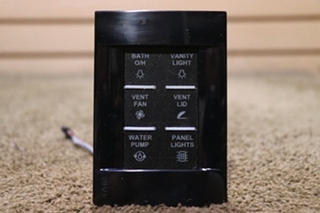 USED 5038223 VIMAR 6 BUTTON SWITCH PANEL