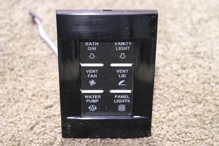 USED 5038223 VIMAR 6 BUTTON SWITCH PANEL