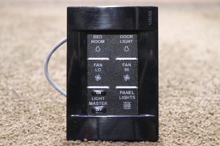 USED VIMAR 5038240 6 BUTTON SWITCH PANEL