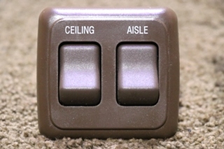 USED CEILING / AISLE DOUBLE SWITCH PANEL AH-ASY-2-2-024