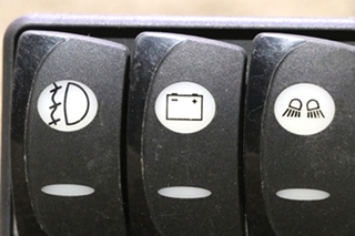 USED FOG / BATT / DRIVING LIGHTS TRIPLE SWITCH DASH PANEL
