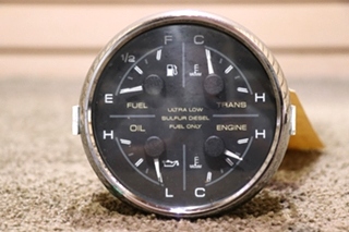 USED 4 IN 1 FUEL / TRANS / OIL / ENGINE DASH GAUGE 8653-50004-19