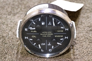 USED 4 IN 1 FUEL / TRANS / OIL / ENGINE DASH GAUGE 8653-50004-19
