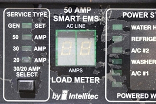USED 00-00903-150 INTELLITEC 50AMP SMART EMS DISPLAY PANEL