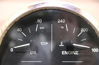 USED MEDALLION W22-00013-002 4 IN 1 OIL / ENGINE / FRONT / REAR DASH GAUGE