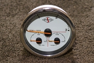 USED SPARTAN 3 IN 1 TACH / OIL / TEMP DASH GAUGE