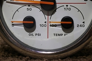 USED SPARTAN 3 IN 1 TACH / OIL / TEMP DASH GAUGE