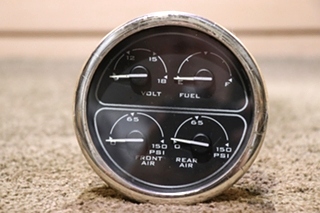 USED SPARTAN 4 IN 1 VOLT / FUEL / FRONT / REAR DASH GAUGE