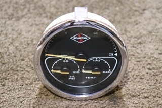 USED SPARTAN 00041318 3 IN 1 TACH / OIL / TEMP DASH GAUGE
