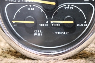 USED SPARTAN 00041318 3 IN 1 TACH / OIL / TEMP DASH GAUGE