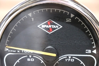 USED SPARTAN 00041318 3 IN 1 TACH / OIL / TEMP DASH GAUGE