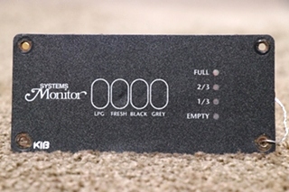 USED KIB SYSTEMS TANK MONITOR PANEL