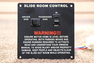 USED SLIDE ROOM CONTROL DOUBLE SWITCH PANEL